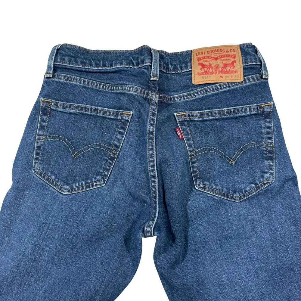 Levi's 514 Straight Fit Jeans Mens 29x32 Blue Medium Wash Denim 00514-1592